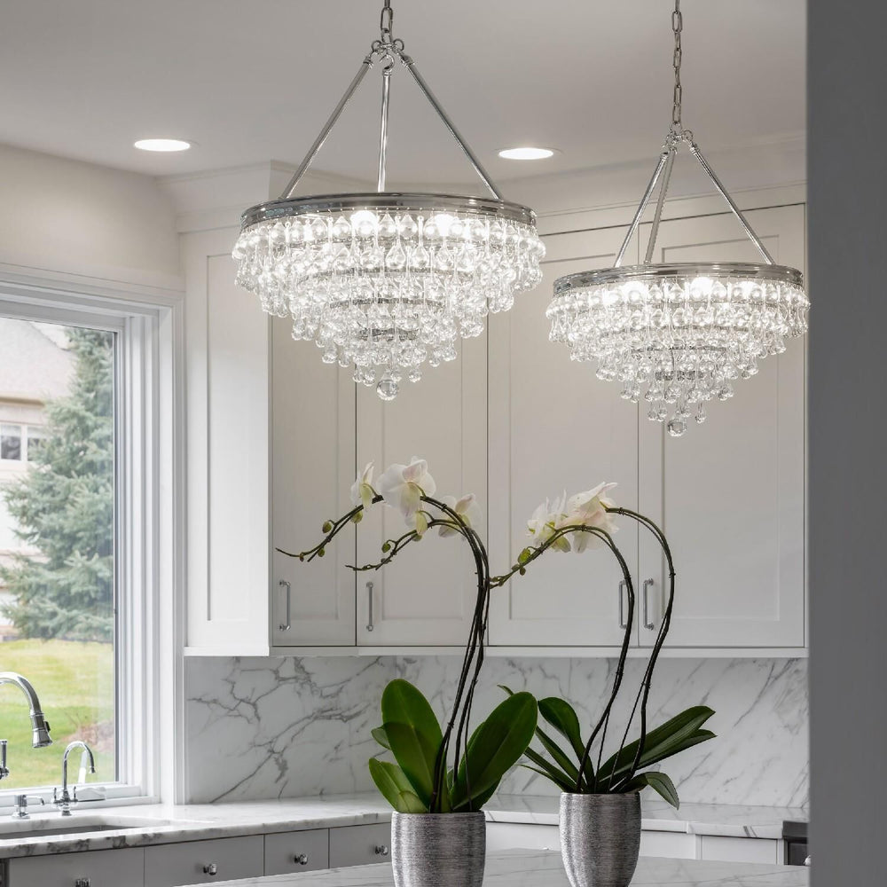 Calypso 20 Inch 6 Light Mini Chandelier