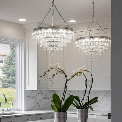 Calypso 20 Inch 6 Light Mini Chandelier