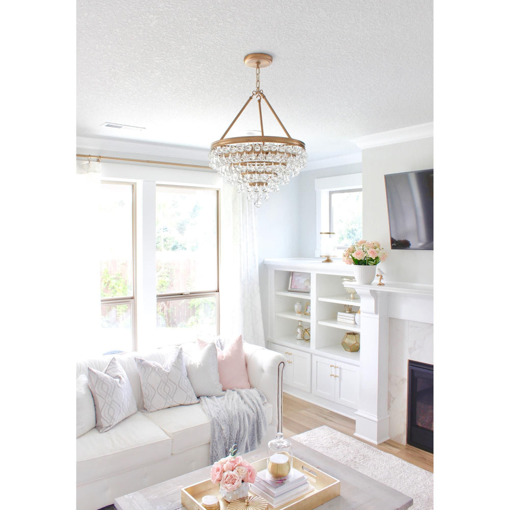 Calypso 20 Inch 6 Light Mini Chandelier