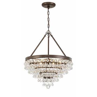 Calypso 20 Inch 6 Light Mini Chandelier