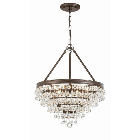 Calypso 20 Inch 6 Light Mini Chandelier