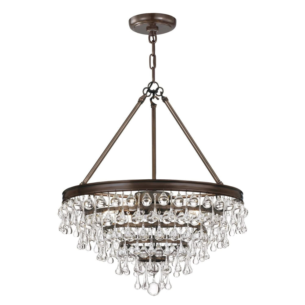 Calypso 20 Inch 6 Light Mini Chandelier