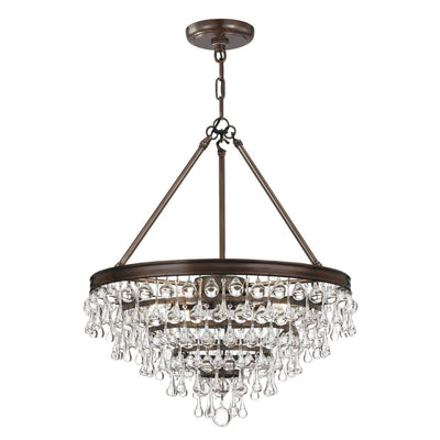 Calypso 20 Inch 6 Light Mini Chandelier