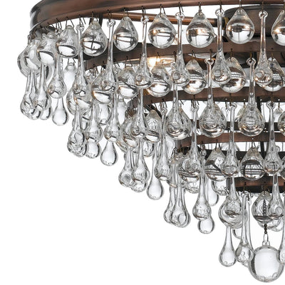 Calypso 20 Inch 6 Light Mini Chandelier