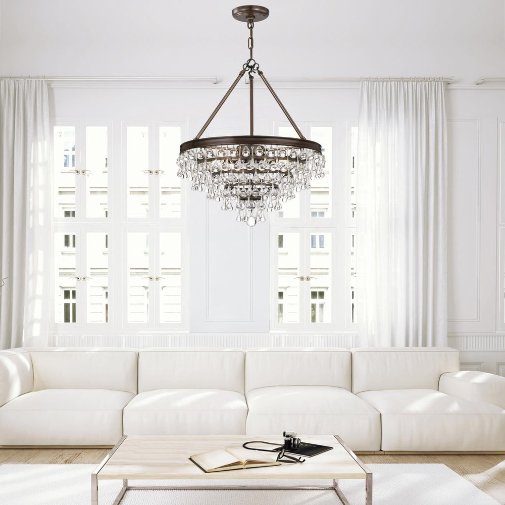 Calypso 20 Inch 6 Light Mini Chandelier