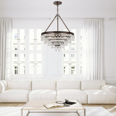 Calypso 20 Inch 6 Light Mini Chandelier