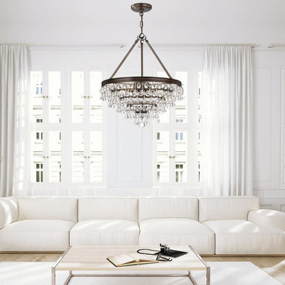 Calypso 20 Inch 6 Light Mini Chandelier