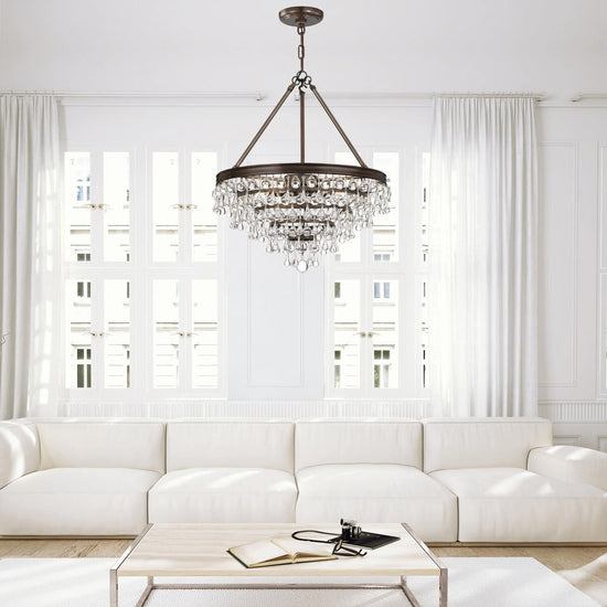 Calypso 20 Inch 6 Light Mini Chandelier