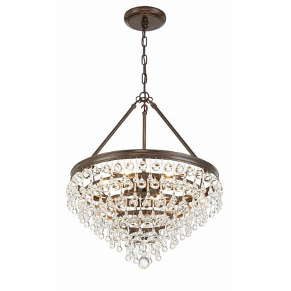 Calypso 20 Inch 6 Light Mini Chandelier