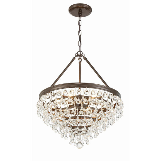 Calypso 20 Inch 6 Light Mini Chandelier