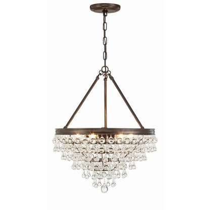 Calypso 20 Inch 6 Light Mini Chandelier