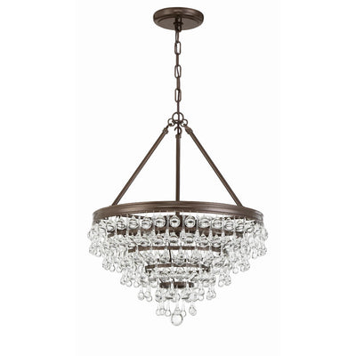 Calypso 20 Inch 6 Light Mini Chandelier