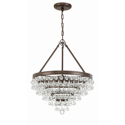 Calypso 20 Inch 6 Light Mini Chandelier