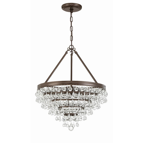 Calypso 20 Inch 6 Light Mini Chandelier