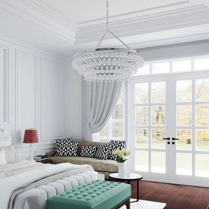 Calypso 30 Inch 6 Light Chandelier