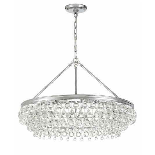 Calypso 30 Inch 6 Light Chandelier