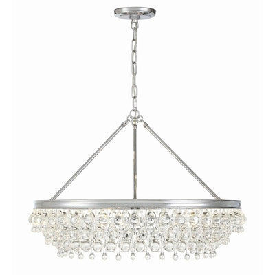 Calypso 30 Inch 6 Light Chandelier