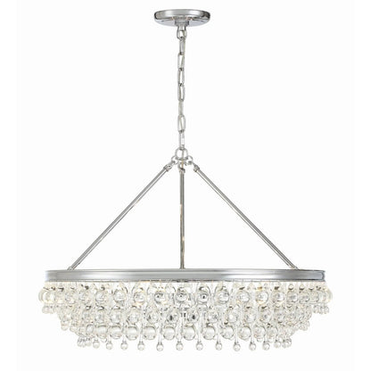 Calypso 30 Inch 6 Light Chandelier