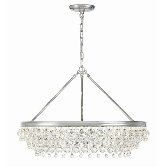 Calypso 30 Inch 6 Light Chandelier