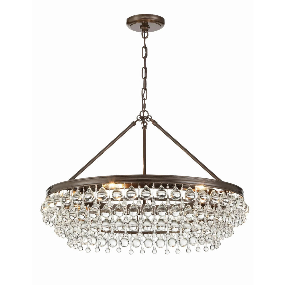 Calypso 30 Inch 6 Light Chandelier