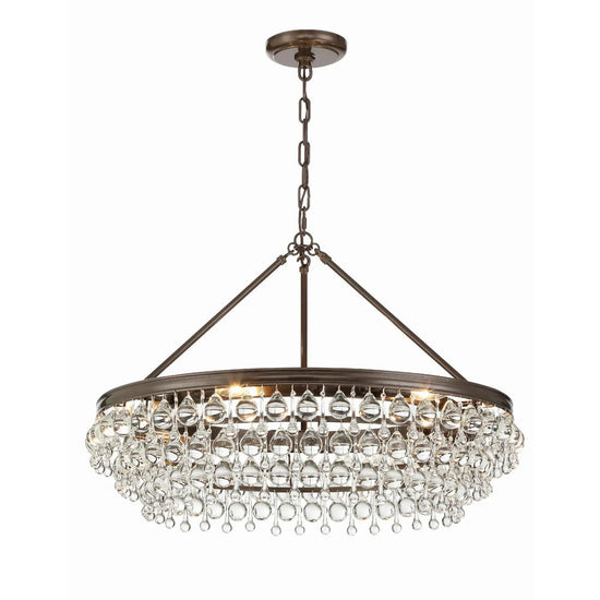 Calypso 30 Inch 6 Light Chandelier
