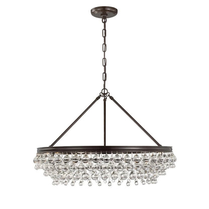 Calypso 30 Inch 6 Light Chandelier