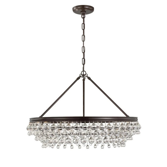 Calypso 30 Inch 6 Light Chandelier