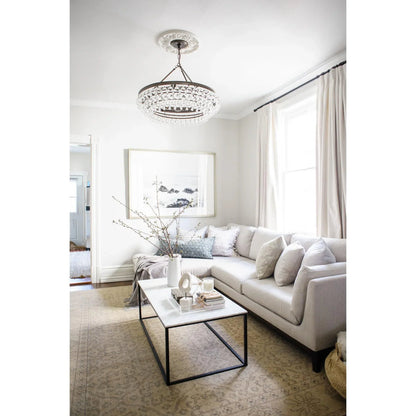 Calypso 30 Inch 6 Light Chandelier