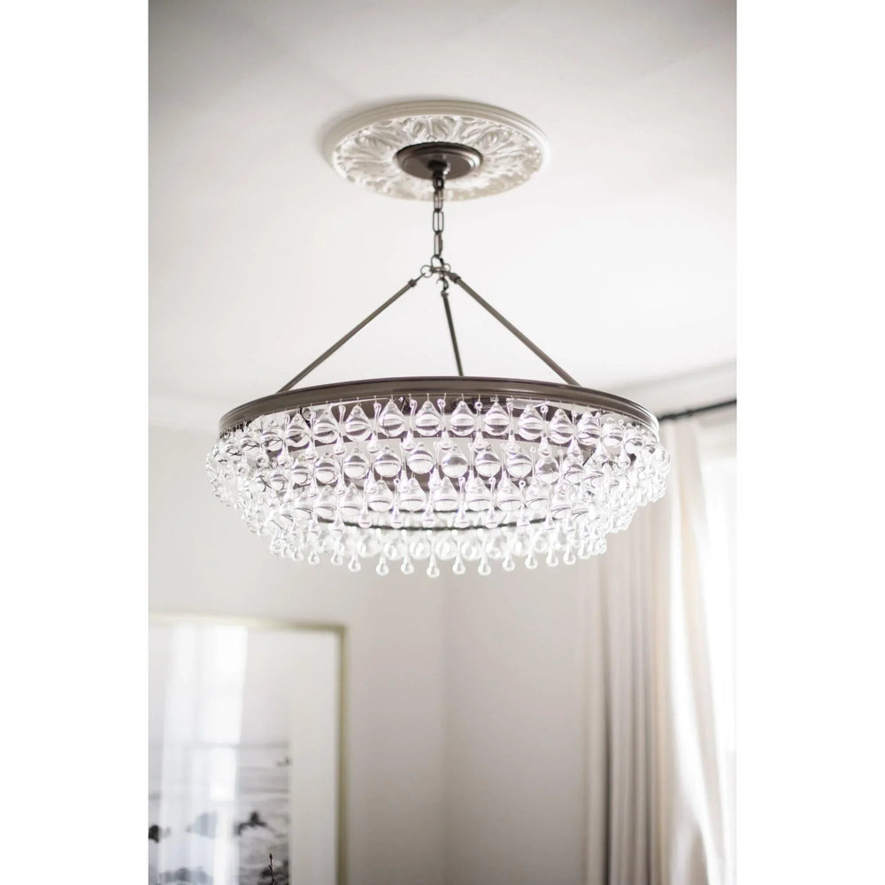 Calypso 30 Inch 6 Light Chandelier