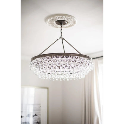 Calypso 30 Inch 6 Light Chandelier
