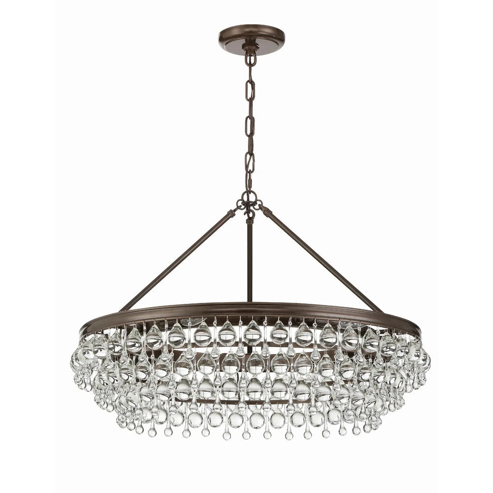 Calypso 30 Inch 6 Light Chandelier