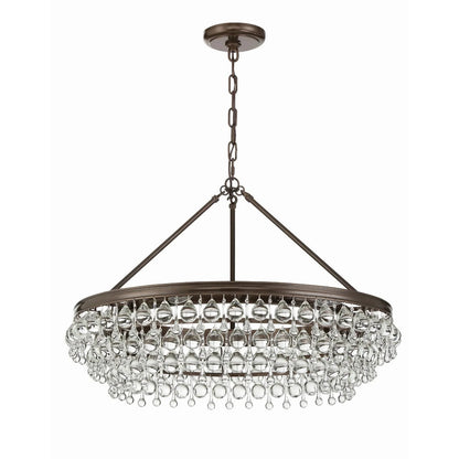 Calypso 30 Inch 6 Light Chandelier
