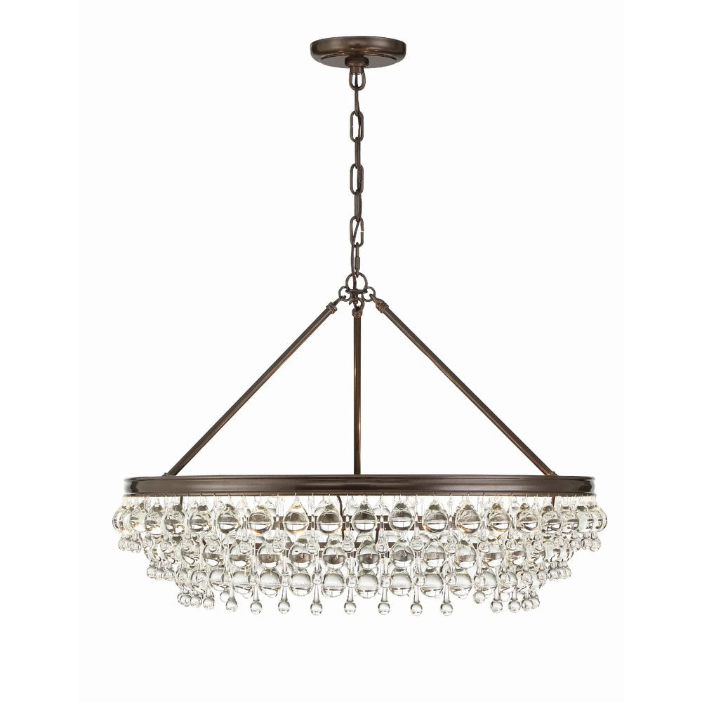 Calypso 30 Inch 6 Light Chandelier