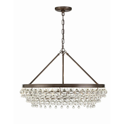 Calypso 30 Inch 6 Light Chandelier