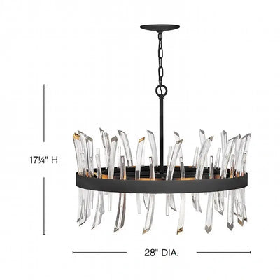 Revel 8 - Light Unique Wagon Wheel Chandelier with Crystal Accents