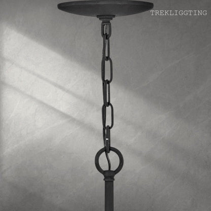Revel 8 - Light Unique Wagon Wheel Chandelier with Crystal Accents
