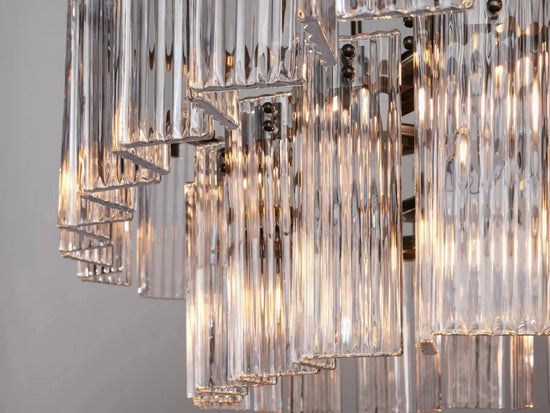 Delsie Oval Art Glass Chandelier