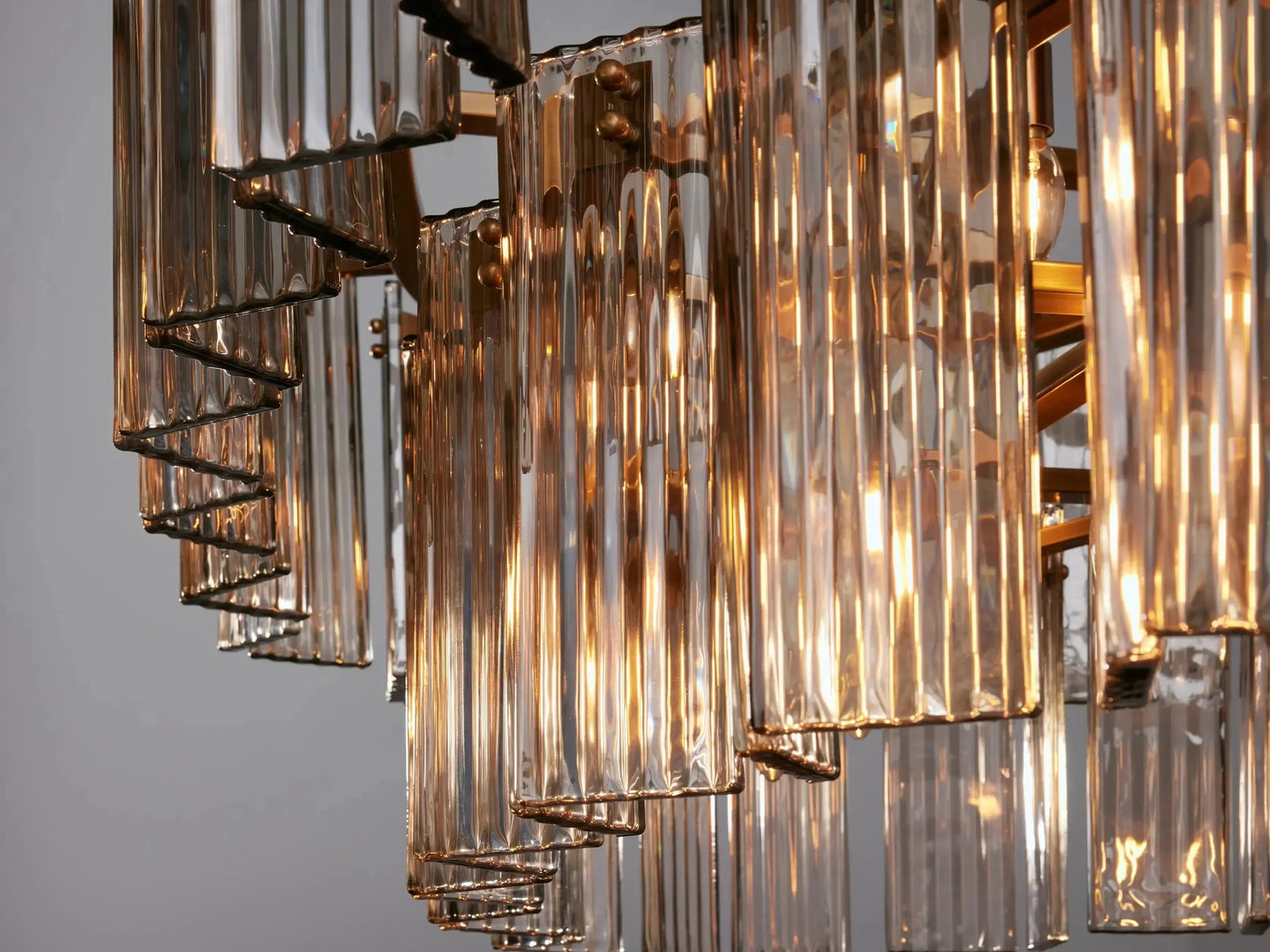 Delsie Oval Art Glass Chandelier