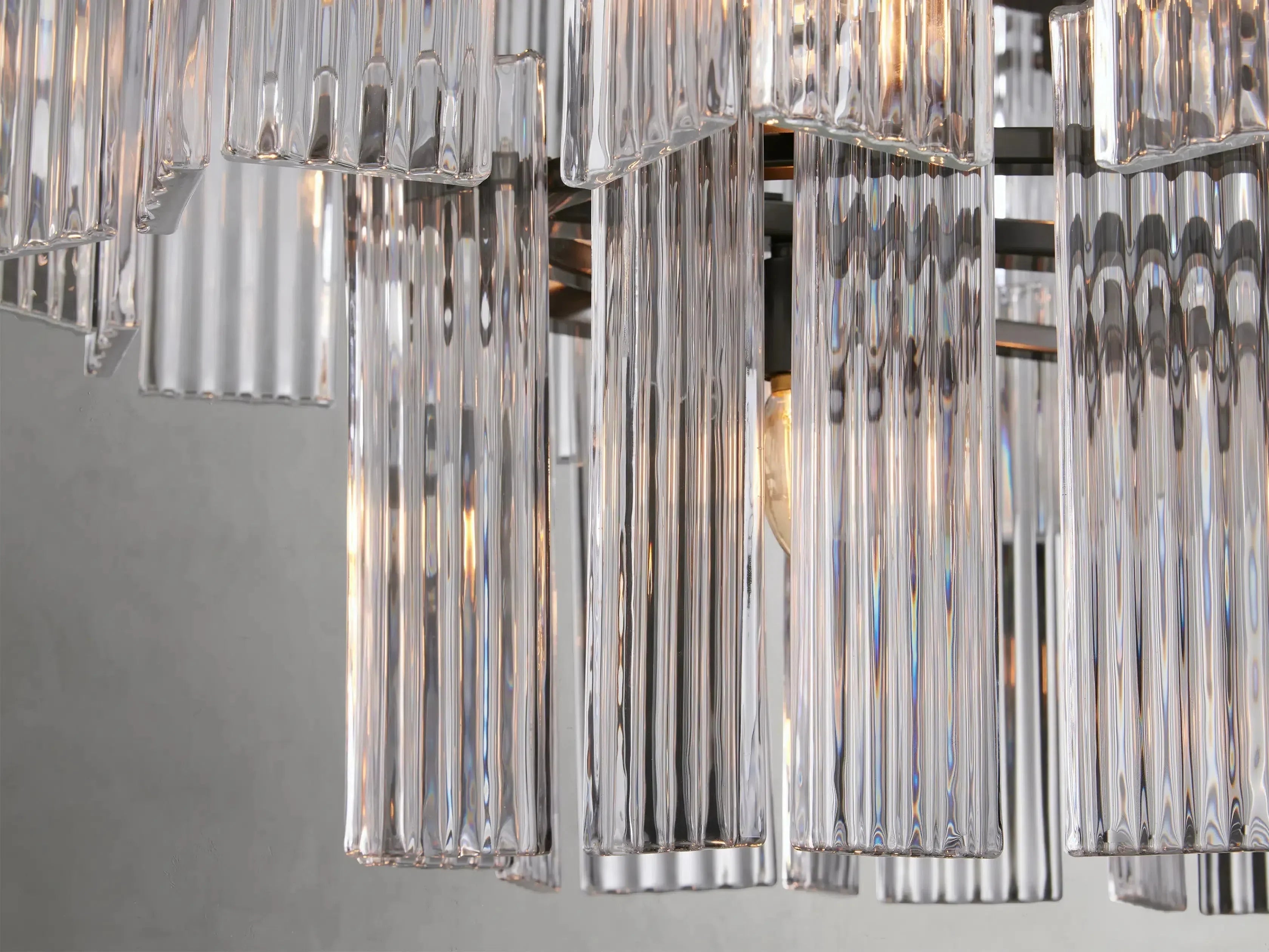 Delsie Oval Art Glass Chandelier
