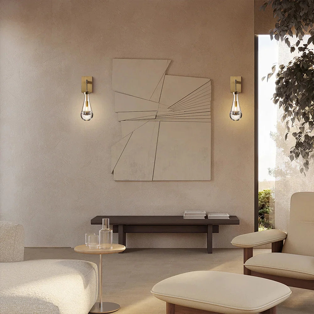 Raindrop Modern Wall Sconce 18"