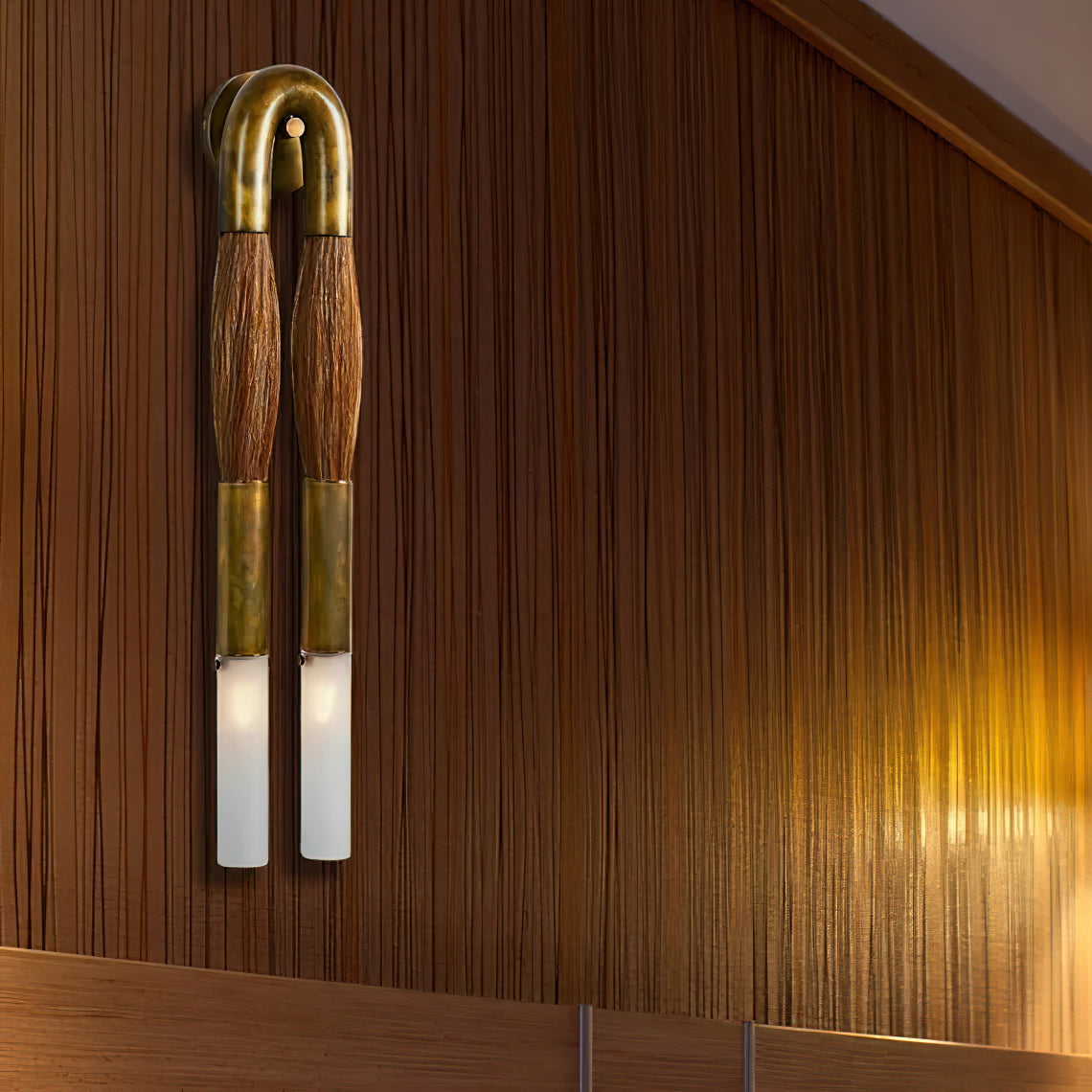 Double Head Antonia Horsehair Sconce