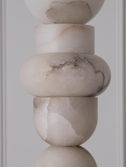 Alabaster Totem 16 Floor Lamp, Living Room Standing Lamp