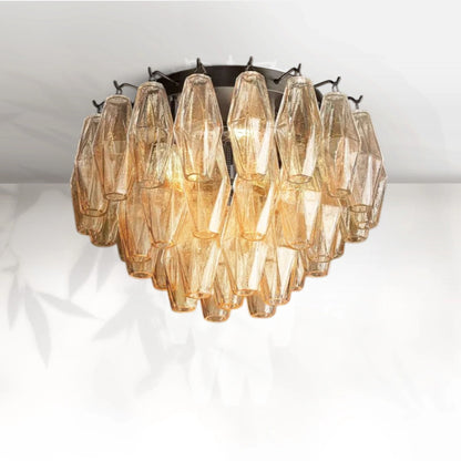 Chiaravalle Glass Flushmount