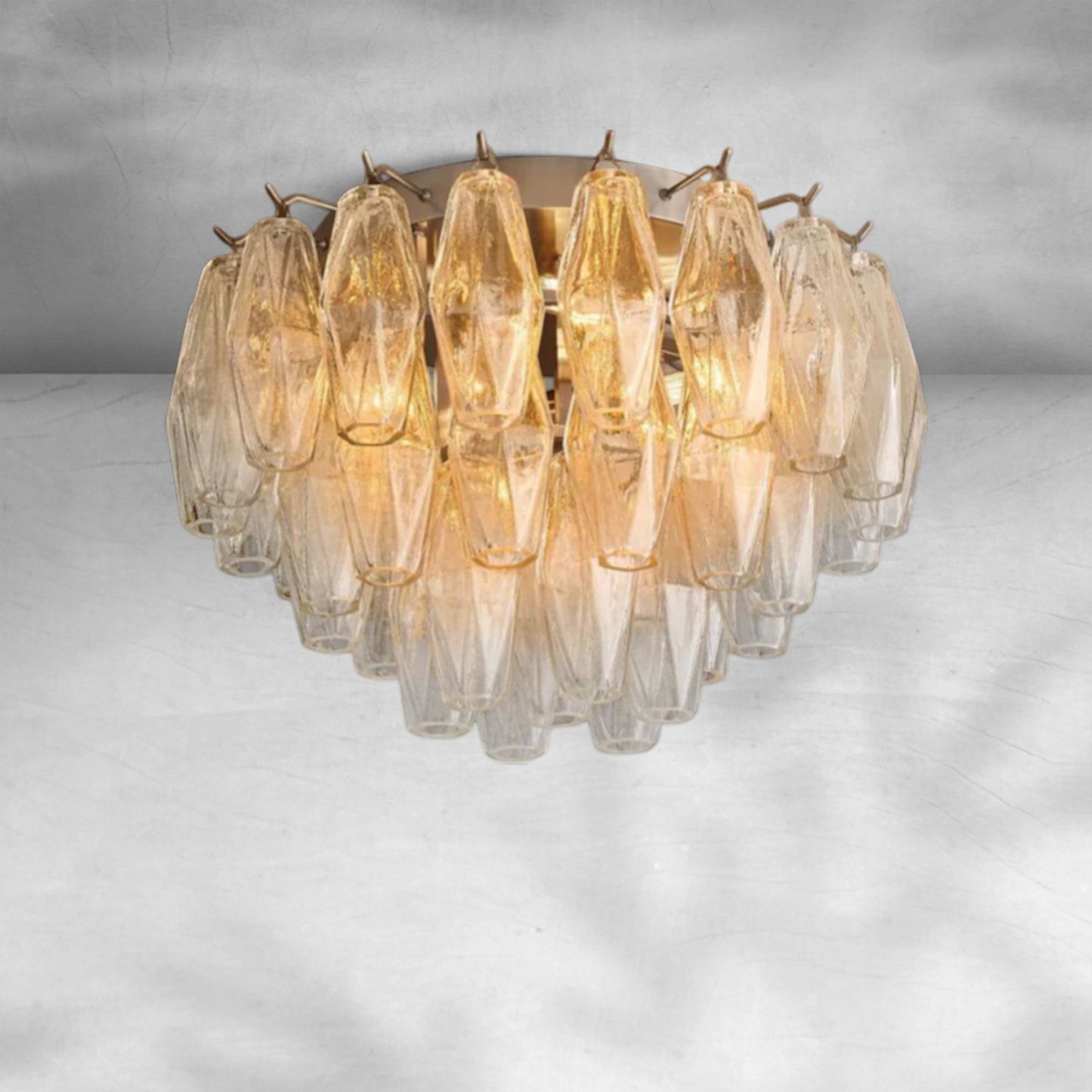 Cyra Glass Flushmount