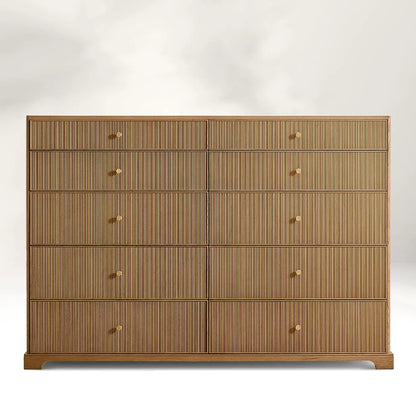 Genet Reeded 10-Drawer Dresser