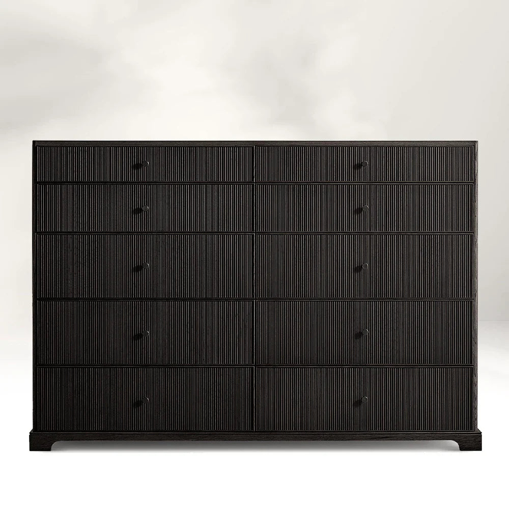 Genet Reeded 10-Drawer Dresser