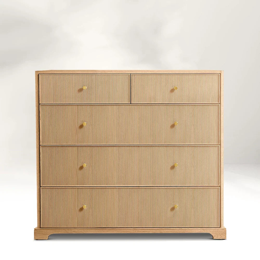 Genet Reeded 5-Drawer Dresser