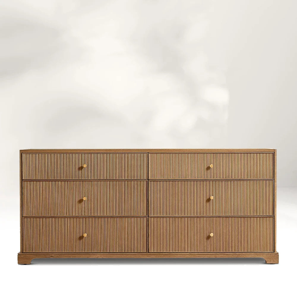 Genet Reeded 6-Drawer Dresser