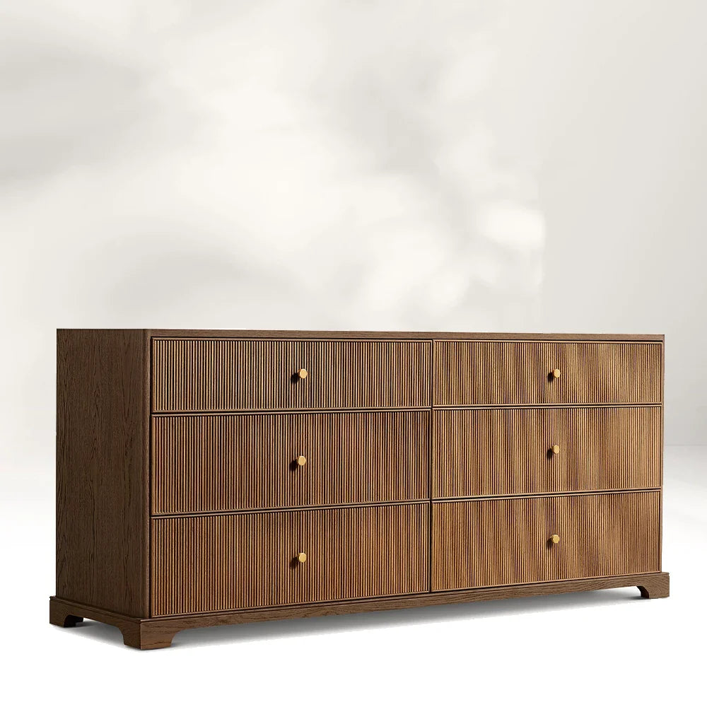 Genet Reeded 6-Drawer Dresser