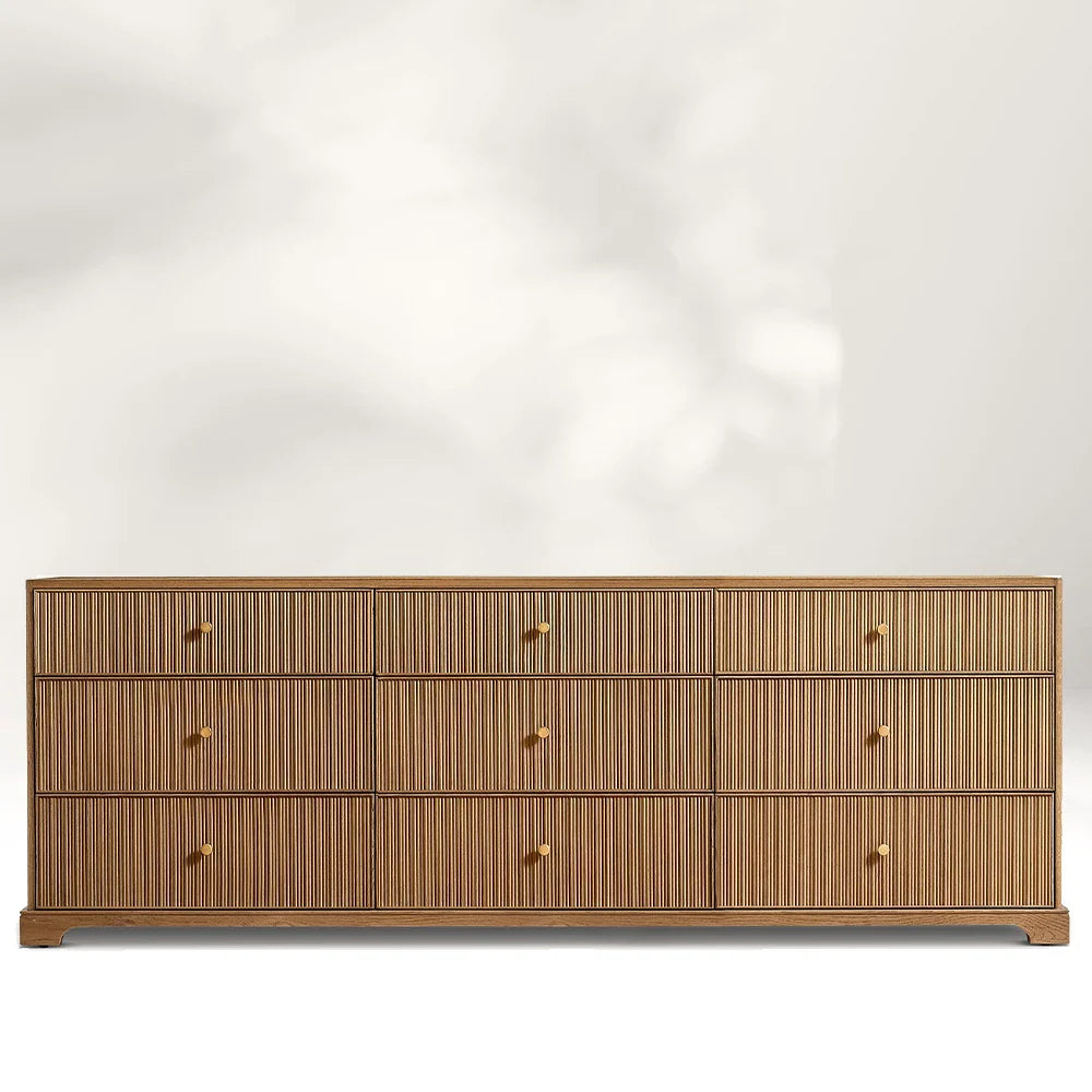 Genet Reeded 9-Drawer Dresser